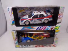 Two Minichamps 18 UT Models - Alpha Romeo V6 Larini 1995 and Nissan 1994,