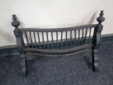 A cast iron fire front