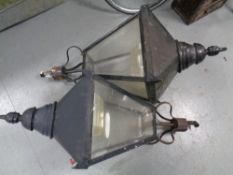 A pair of Victorian style Urbis lantern lights