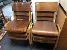 A set of six mid 20th century Tecta Furniture Limited of Great Yarmouth, England,