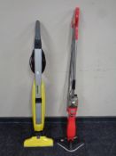 A Karcher floor steamer together with an Efbe Schott floor steamer