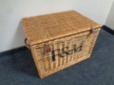 A Fortnum and Mason wicker hamper
