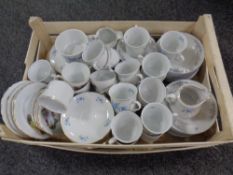 A crate containing a Czech tea service,