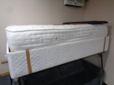 A 3' electric divan base with Sleepworks Opulance Collection Mirage interior and faux leather 3'