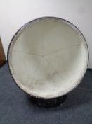 A mid century swivel 'egg' chair