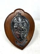 A silver military plaque Far East Interport Rifle Match Winners 1934,