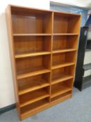 A set of 20th century Danish teak bookshelves