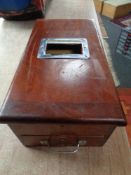 An Edwardian cash drawer