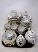 A Japanese eggshell tea service