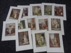 A box of containing 13 colour prints, Cries of London,