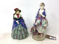 A Royal Doulton china figure : Phyllis, HN 1420, height 24 cm,