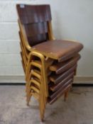 A set of six mid 20th century Tecta Furniture Limited of Great Yarmouth, England,