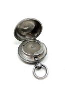 An antique silver sovereign case (a/f) CONDITION REPORT: The release button is