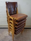 A set of six mid 20th century Tecta Furniture Limited of Great Yarmouth, England,