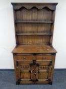 An oak Welsh dresser