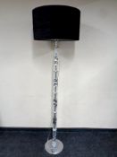 A high quality Bella Figura crystal floor lamp with shade