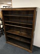 A set of Edwardian oak shelves