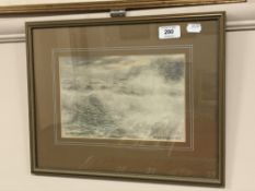 Victor Noble Rainbird (1889 - 1936) : Incoming Tide, watercolour, signed, 16 cm x 24 cm, framed.