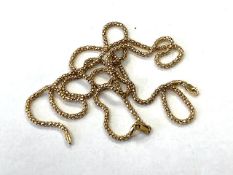 Two Gold plated on Silver chains.