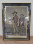 An 18th century colour print - The Society of Goffers at Blackheathe