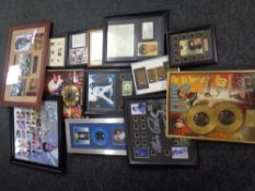 A quantity of Elvis memorabilia including copy of birth certificate,