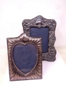 Two silver photograph frames