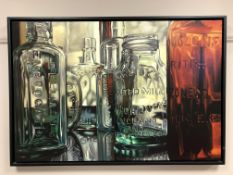 Ken Orton : Ough Buch, limited edition publication on canvas, signed, 113 cm x 76 cm,