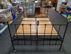 A Victorian style 5' bed frame