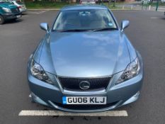 A 2006 Lexus IS Saloon 250 SE 4DR AUTO, Blue, Petrol, 2499 CC, Registration GU06 KLJ,