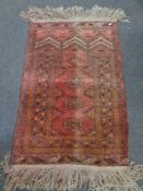An Afghan prayer rug,
