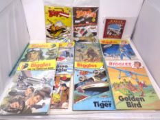 Ten W E Johns Biggles comics and magazines