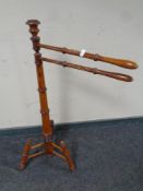 A Victorian towel rail