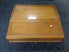 An antique pine writing slope