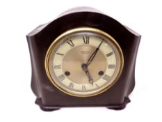 An early 20th century Bakelite cased Smiths Enfield 8 day mantel clock
