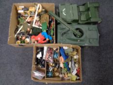 A large quantity of 20th century Action Men, Action Men parts, accessories, clothes,