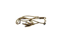 An 18ct gold diamond set brooch CONDITION REPORT: 5g