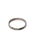 A platinum diamond half eternity ring, approximately 0.21ct.