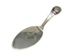 A Norwegian silver cake slice signed Cohr,