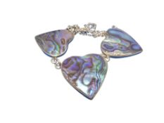 A silver shell necklace