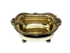 A Georgian silver gilt salt, Alice and George Burrows,