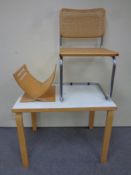 A Scandinavian two-tone table,