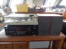 A Sony PS-T1 direct drive turntable,