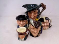 A large Royal Doulton character jug Pied Piper (a/f),