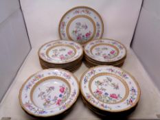 Twenty three pieces of 19th century Indian Tree pattern dinner ware