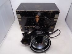 An Aldis Longrange signaling lamp MKX fitted in wooden box CONDITION REPORT: