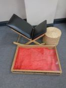 A pine framed counter top display cabinet,