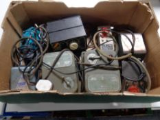 A box of vintage Hornby & Triang,