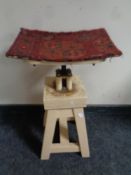 An industrial machinist's stool