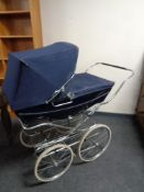 A coach built Silver Cross pram (blue)