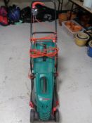 A Bosch Rotak 34R electric lawn mower